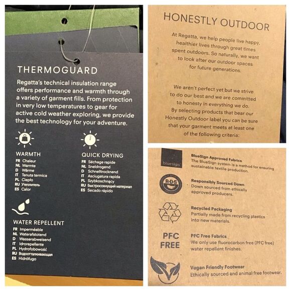 Regatta Charna Quilted Vest Womens Size S Navy Floral Insulated Bodywarmer Gorp - Picture 10 of 16